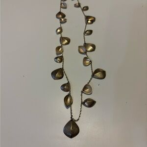 Lia Sophia Gold Leaf Necklace
